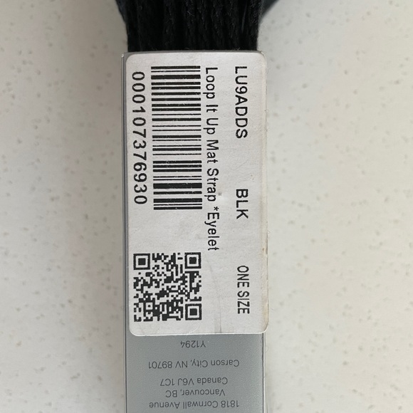 Lululemon Loop It Up Strap - Eyelet Style - Brand New - Black - Picture 5 of 6